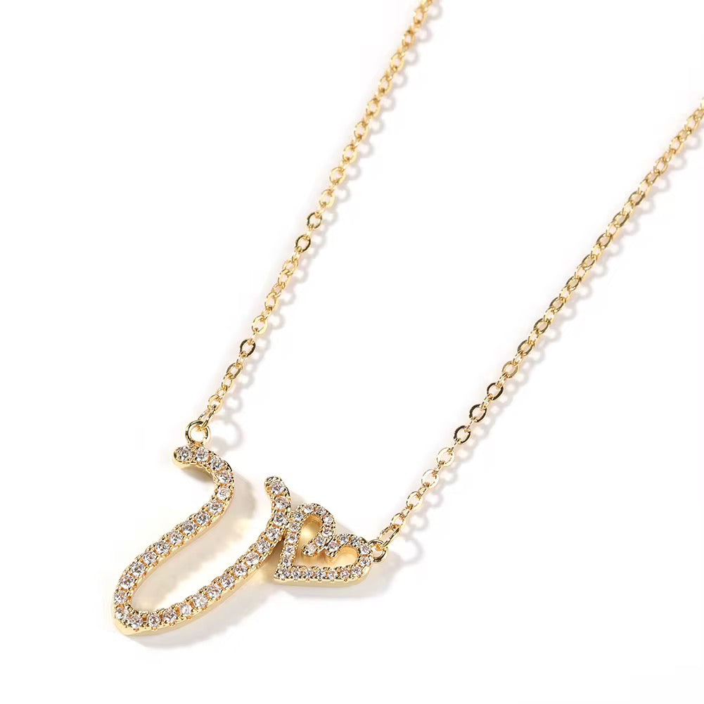 Heart Initial necklace