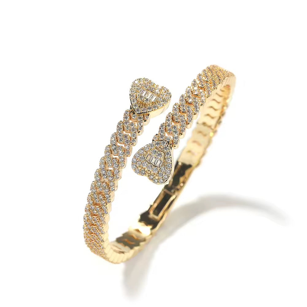 Crushed Heart Bangle
