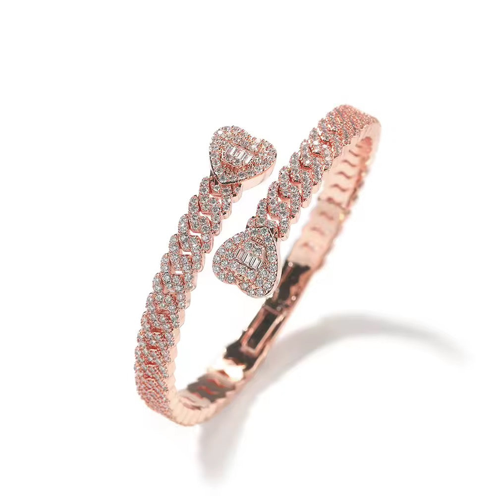 Crushed Heart Bangle
